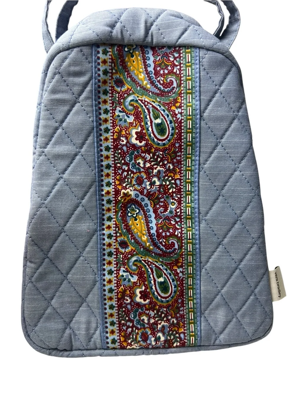 Vera Bradley NWT Quilted Chambray Paisley Insulated Lunch Bag